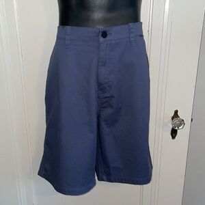 NWT Hurley‎ blue cotton “Walkshorts” flat front mens shorts